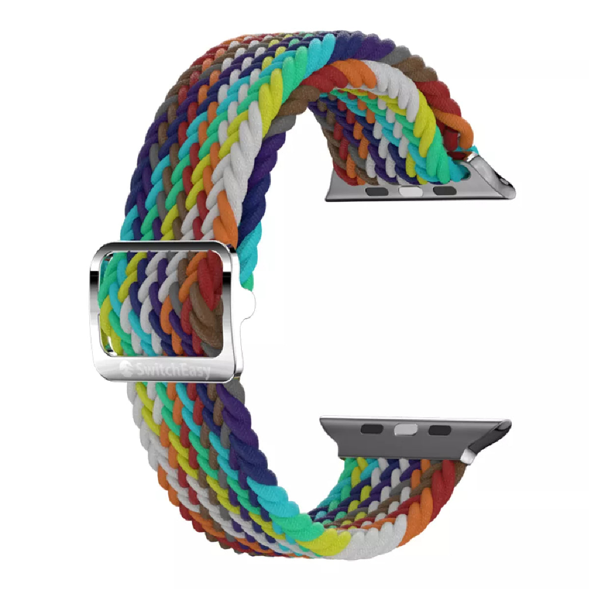Shop and buy Switcheasy Candy Braided Nylon Watch Loop for Apple Watch 45mm/44mm/42mm rainbow scratch-resistant| Casefactorie® online with great deals and sales prices with fast and safe shipping. Casefactorie is the largest Singapore official authorised retailer for the largest collection of mobile premium accessories.