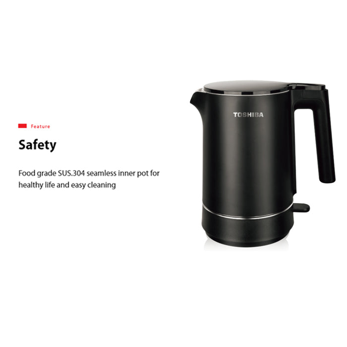 Shop and buy Toshiba KT-15DRRS Stainless Steel Electric Jug Kettle 1.5L Food grade SUS.304 inner pot| Casefactorie® online with great deals and sales prices with fast and safe shipping. Casefactorie is the largest Singapore official authorised retailer for the largest collection of household and home care appliances.