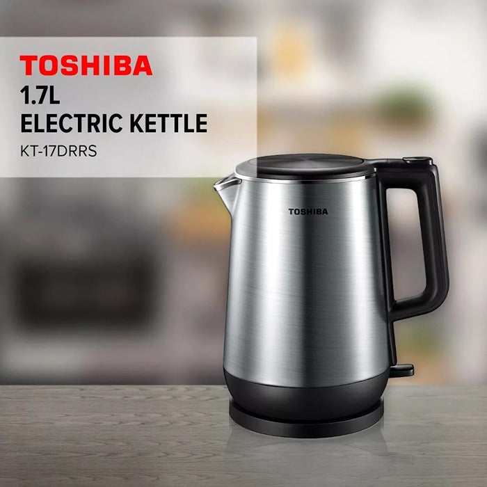 Shop and buy Toshiba KT-17DRRS Stainless Steel Electric Jug Kettle 1.7L Food grade SUS.304 inner pot| Casefactorie® online with great deals and sales prices with fast and safe shipping. Casefactorie is the largest Singapore official authorised retailer for the largest collection of household and home care appliances.