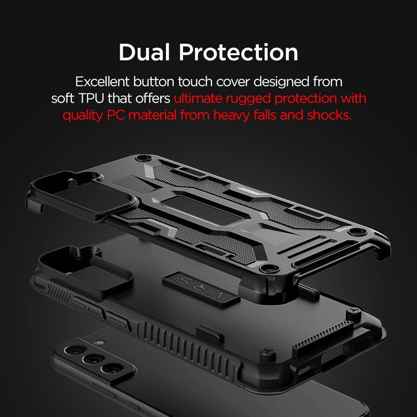 Shop and buy VRS Design Terra Guard Case for Samsung Galaxy S22 Plus (2022) Shockproof Air Space Structure| Casefactorie® online with great deals and sales prices with fast and safe shipping. Casefactorie is the largest Singapore official authorised retailer for the largest collection of mobile premium accessories.