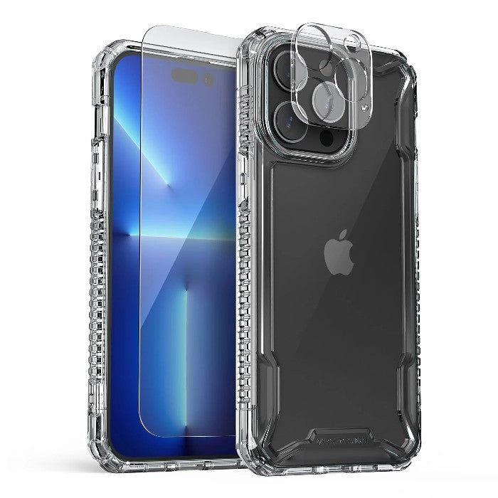 Shop and buy VRS Design Terra Guard Crystal Case for iPhone 14 Pro (2022) with Tempered Glass & Camera Film| Casefactorie® online with great deals and sales prices with fast and safe shipping. Casefactorie is the largest Singapore official authorised retailer for the largest collection of mobile premium accessories.