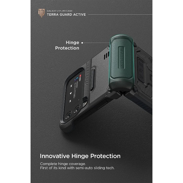 Shop and buy VRS Design Terra Guard Active Case for Samsung Galaxy Z Flip 4 (2022) Drop Tested Hinge Cover| Casefactorie® online with great deals and sales prices with fast and safe shipping. Casefactorie is the largest Singapore official authorised retailer for the largest collection of mobile premium accessories.