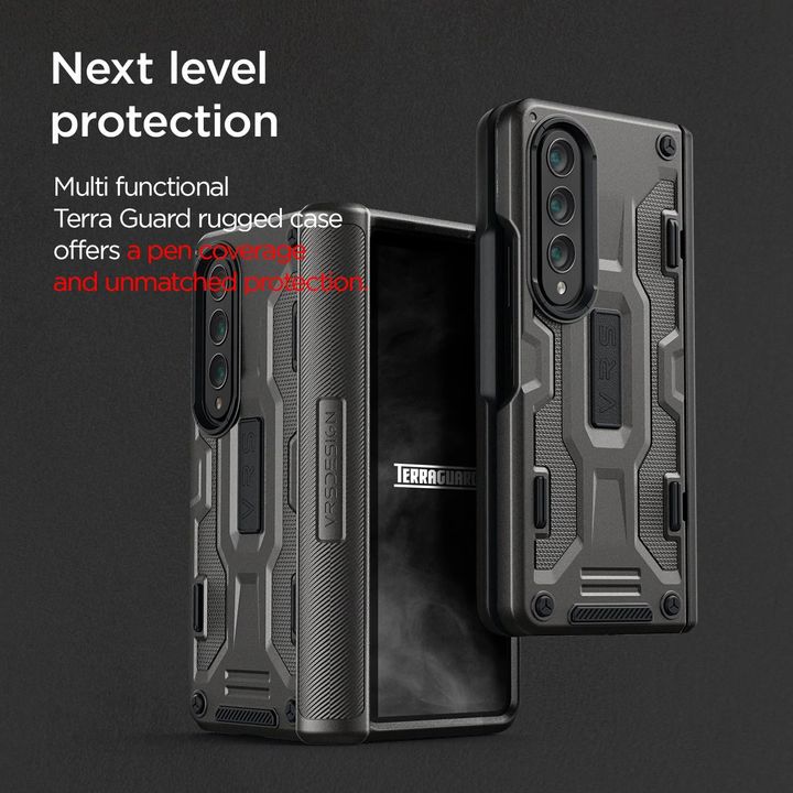 Shop and buy VRS Design Terra Guard Active Case for Samsung Galaxy Z Fold 4 (2022) Hinge Cover Drop Tested| Casefactorie® online with great deals and sales prices with fast and safe shipping. Casefactorie is the largest Singapore official authorised retailer for the largest collection of mobile premium accessories.