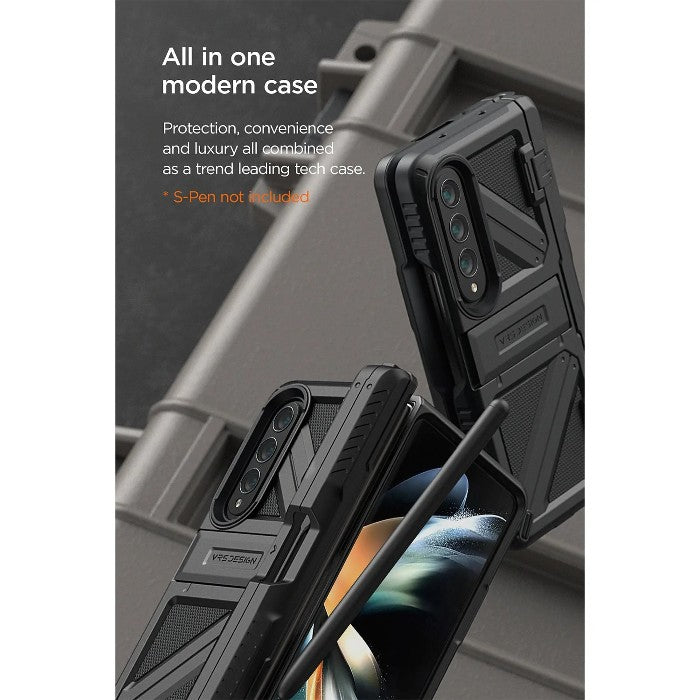 Shop and buy VRS Design Terra Guard Active Ultimate S Case Samsung Galaxy Z Fold 4 2022 Hinge Cover S-Pen holder| Casefactorie® online with great deals and sales prices with fast and safe shipping. Casefactorie is the largest Singapore official authorised retailer for the largest collection of mobile premium accessories.