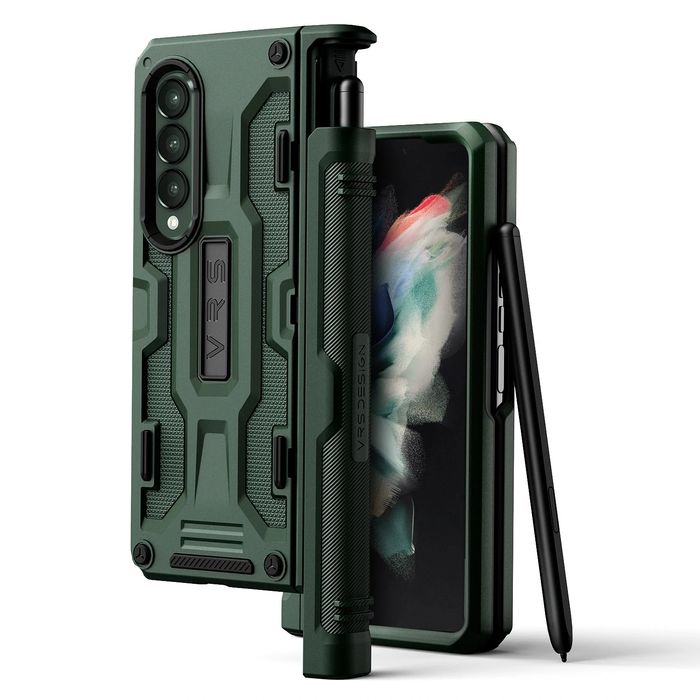 VRS Design Terra Guard S Case for Samsung Galaxy Z Fold 3 5G (2021) with S Pen Holder