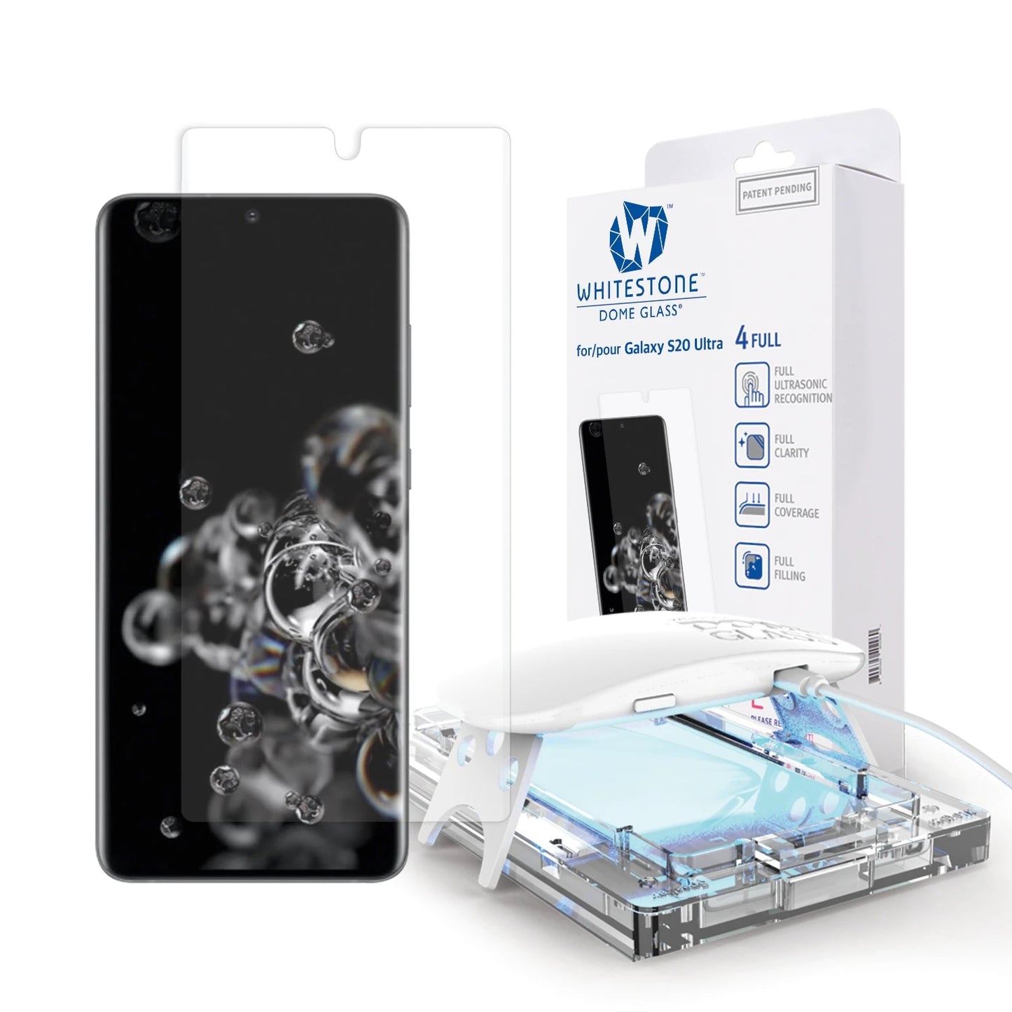 Shop and buy Whitestone Dome Tempered Glass Screen Protector for Samsung Galaxy S20 Ultra 5G (2020) Clear| Casefactorie® online with great deals and sales prices with fast and safe shipping. Casefactorie is the largest Singapore official authorised retailer for the largest collection of mobile premium accessories.