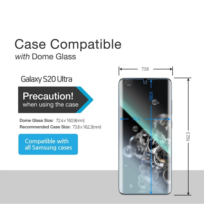 Shop and buy Whitestone Dome Tempered Glass Screen Protector for Samsung Galaxy S20 Ultra 5G (2020) Clear| Casefactorie® online with great deals and sales prices with fast and safe shipping. Casefactorie is the largest Singapore official authorised retailer for the largest collection of mobile premium accessories.
