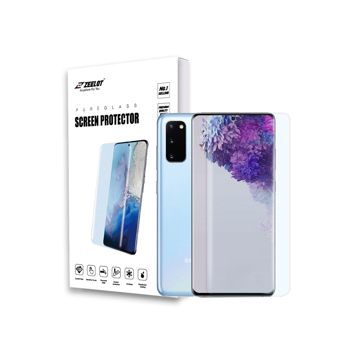 Shop and buy ZEELOT PureGlass 3D Clear LOCA Tempered Glass Screen Protector for Samsung Galaxy S20 (2020)| Casefactorie® online with great deals and sales prices with fast and safe shipping. Casefactorie is the largest Singapore official authorised retailer for the largest collection of mobile premium accessories.