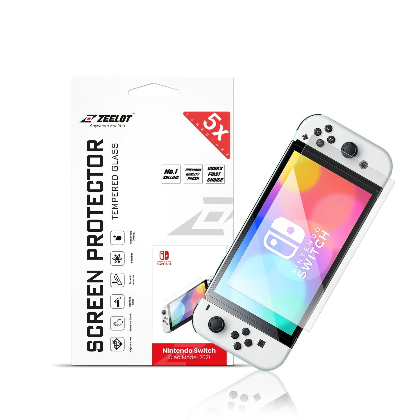 Shop and buy ZEELOT PureGlass Tempered Glass Screen Protector for Nintendo Switch OLED (2021) HD Clear| Casefactorie® online with great deals and sales prices with fast and safe shipping. Casefactorie is the largest Singapore official authorised retailer for the largest collection of mobile premium accessories.