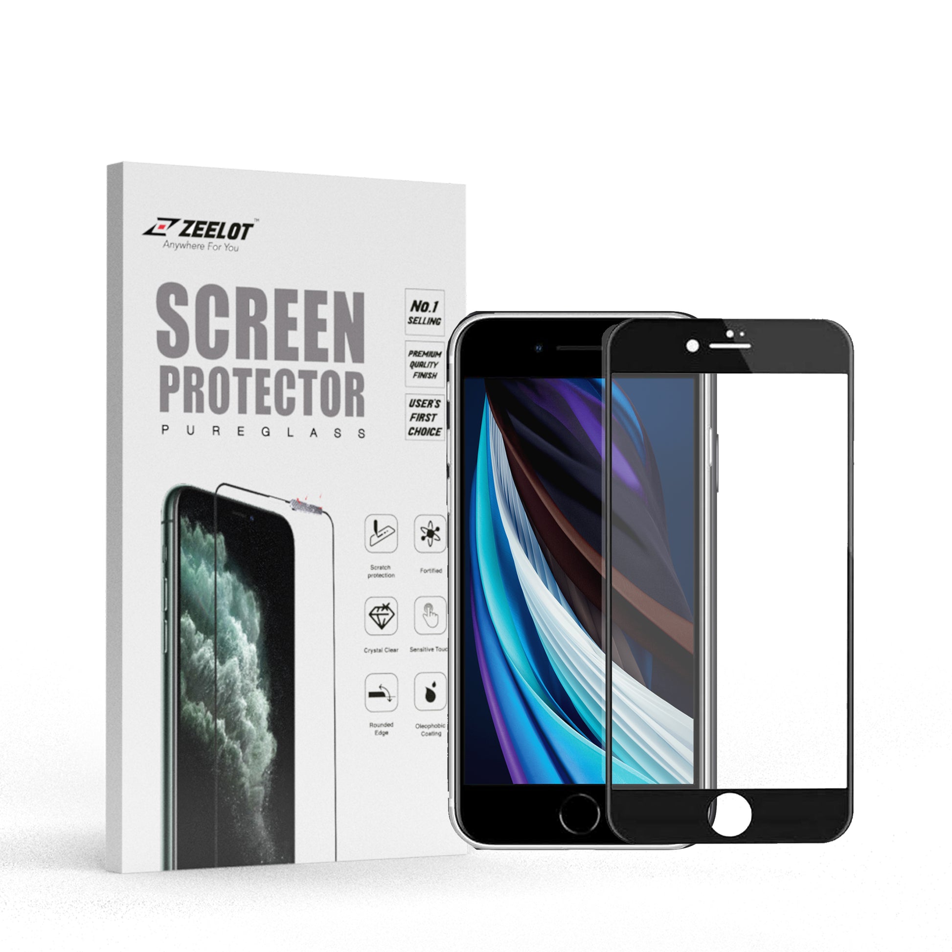 Shop and buy ZEELOT PureGlass 2.5D Anti-Glare Matte Tempered Glass Screen Protector for iPhone SE (2020)| Casefactorie® online with great deals and sales prices with fast and safe shipping. Casefactorie is the largest Singapore official authorised retailer for the largest collection of mobile premium accessories.