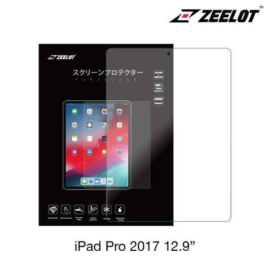 Zeelot PureGlass 2.5D Tempered Glass Screen Protector for iPad Pro 12.9" 2017/ 2016