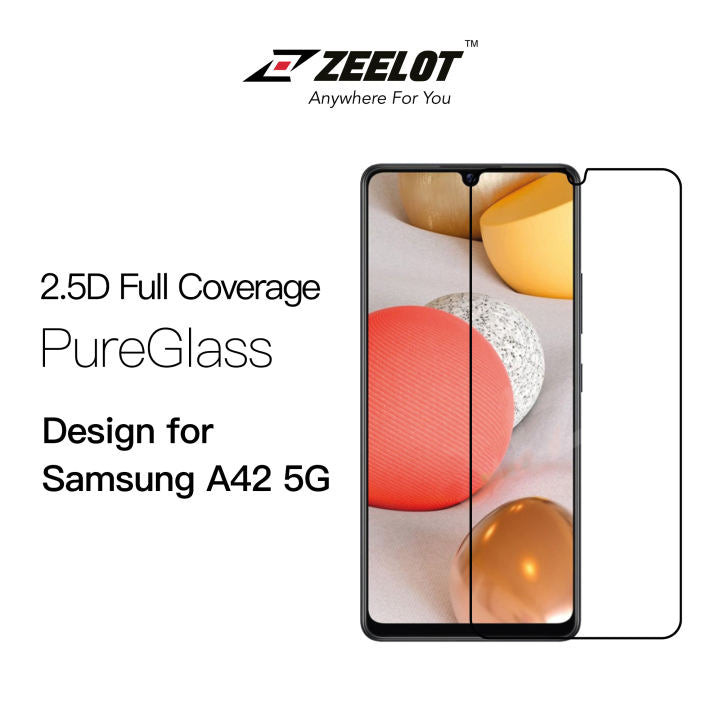Shop and buy ZEELOT PureGlass 2.5D Tempered Glass Screen Protector for Samsung Galaxy A42 5G (2020)| Casefactorie® online with great deals and sales prices with fast and safe shipping. Casefactorie is the largest Singapore official authorised retailer for the largest collection of mobile premium accessories.