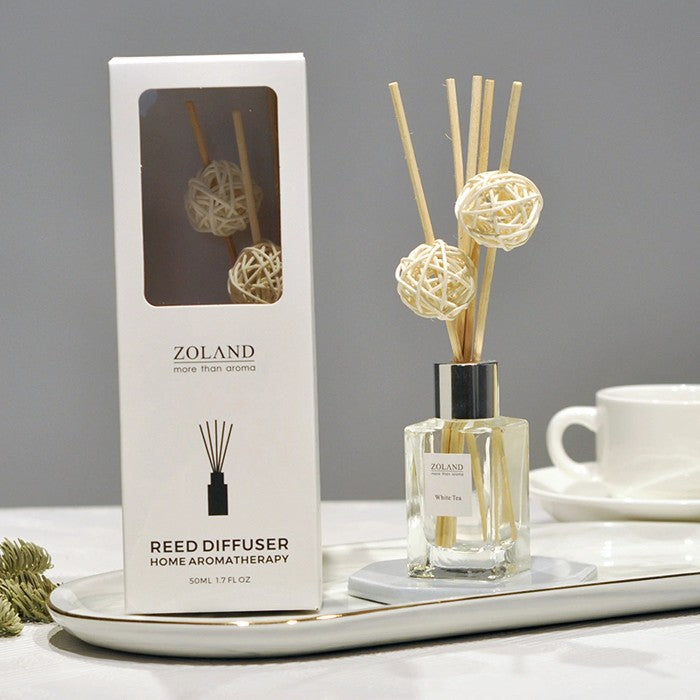 Shop and buy ZOLAND Reed Diffuser 50ML Premium Essential Oil Aromatherapy Tall Square Bottle Reed Stick Rattan Ball| Casefactorie® online with great deals and sales prices with fast and safe shipping. Casefactorie is the largest Singapore official authorised retailer for the largest collection of household and home care items.