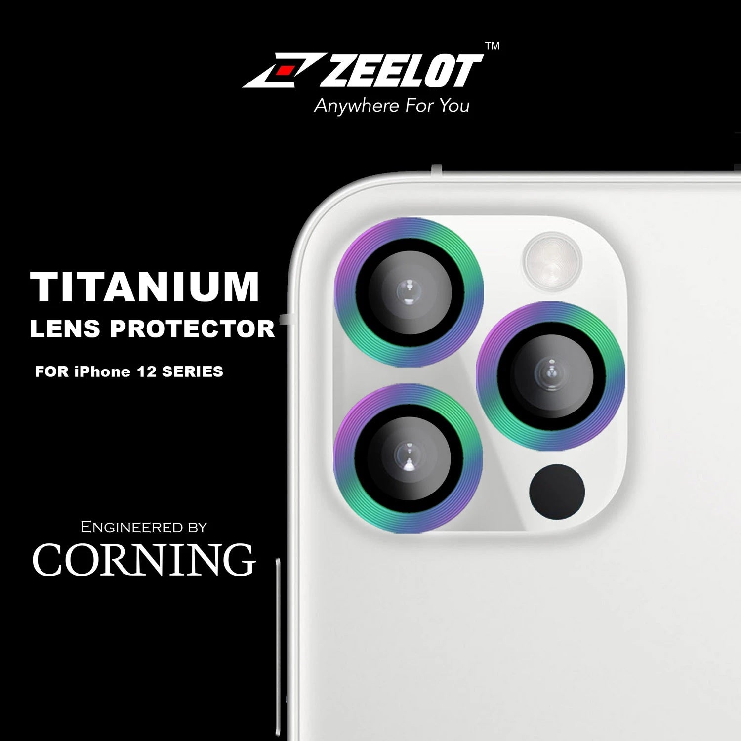 Shop and buy Zeelot Titanium Steel Corning Glass Camera Lens Protector iPhone 12 Pro Max (2020) Scratch Resistant| Casefactorie® online with great deals and sales prices with fast and safe shipping. Casefactorie is the largest Singapore official authorised retailer for the largest collection of mobile premium accessories.
