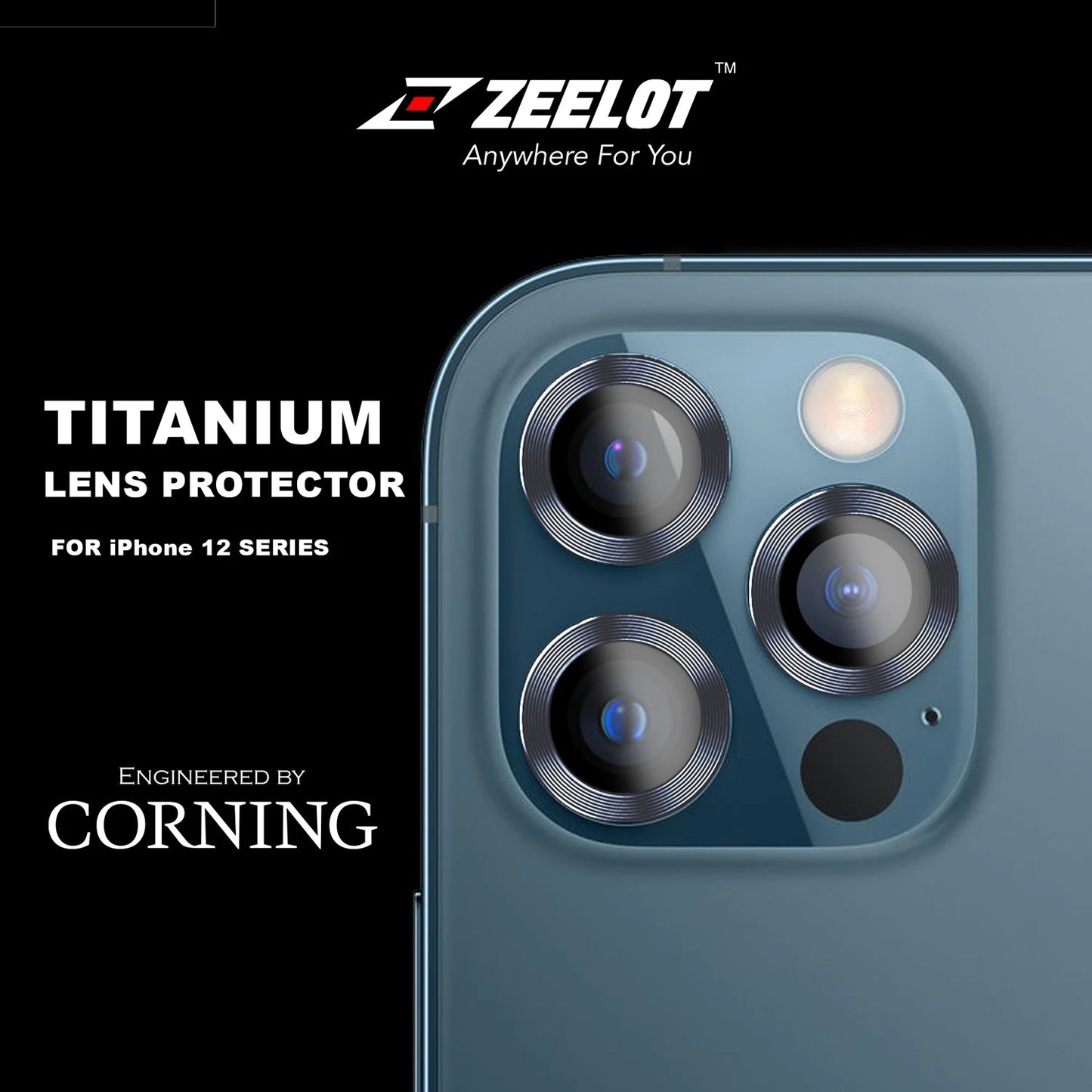Shop and buy Zeelot Titanium Steel Corning Glass Camera Lens Protector iPhone 12 Pro Max (2020) Scratch Resistant| Casefactorie® online with great deals and sales prices with fast and safe shipping. Casefactorie is the largest Singapore official authorised retailer for the largest collection of mobile premium accessories.
