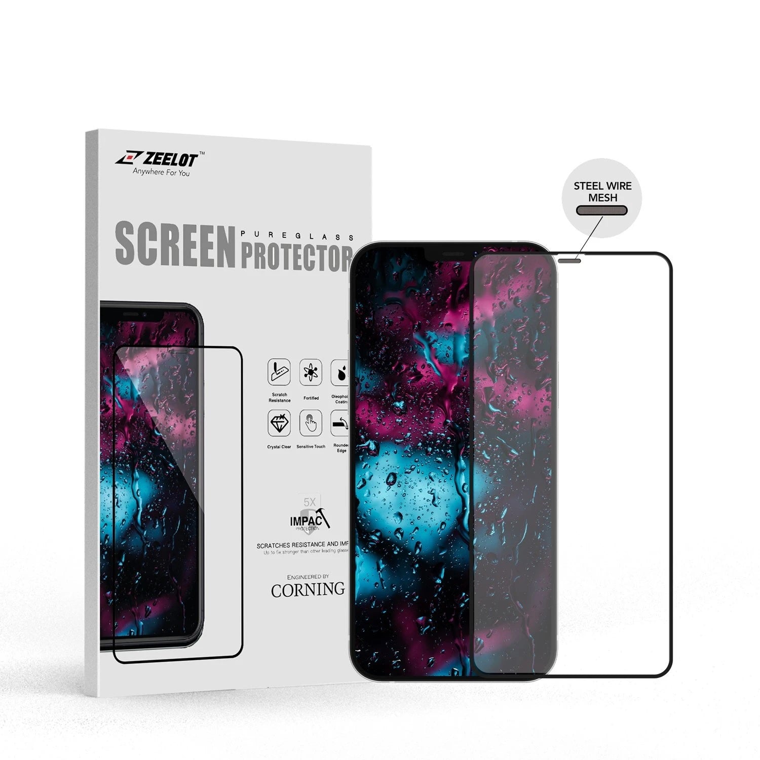 Shop and buy Zeelot PureGlass Steel Wire Matte Tempered Glass Screen Protector for iPhone 12 Mini (2020)| Casefactorie® online with great deals and sales prices with fast and safe shipping. Casefactorie is the largest Singapore official authorised retailer for the largest collection of mobile premium accessories.