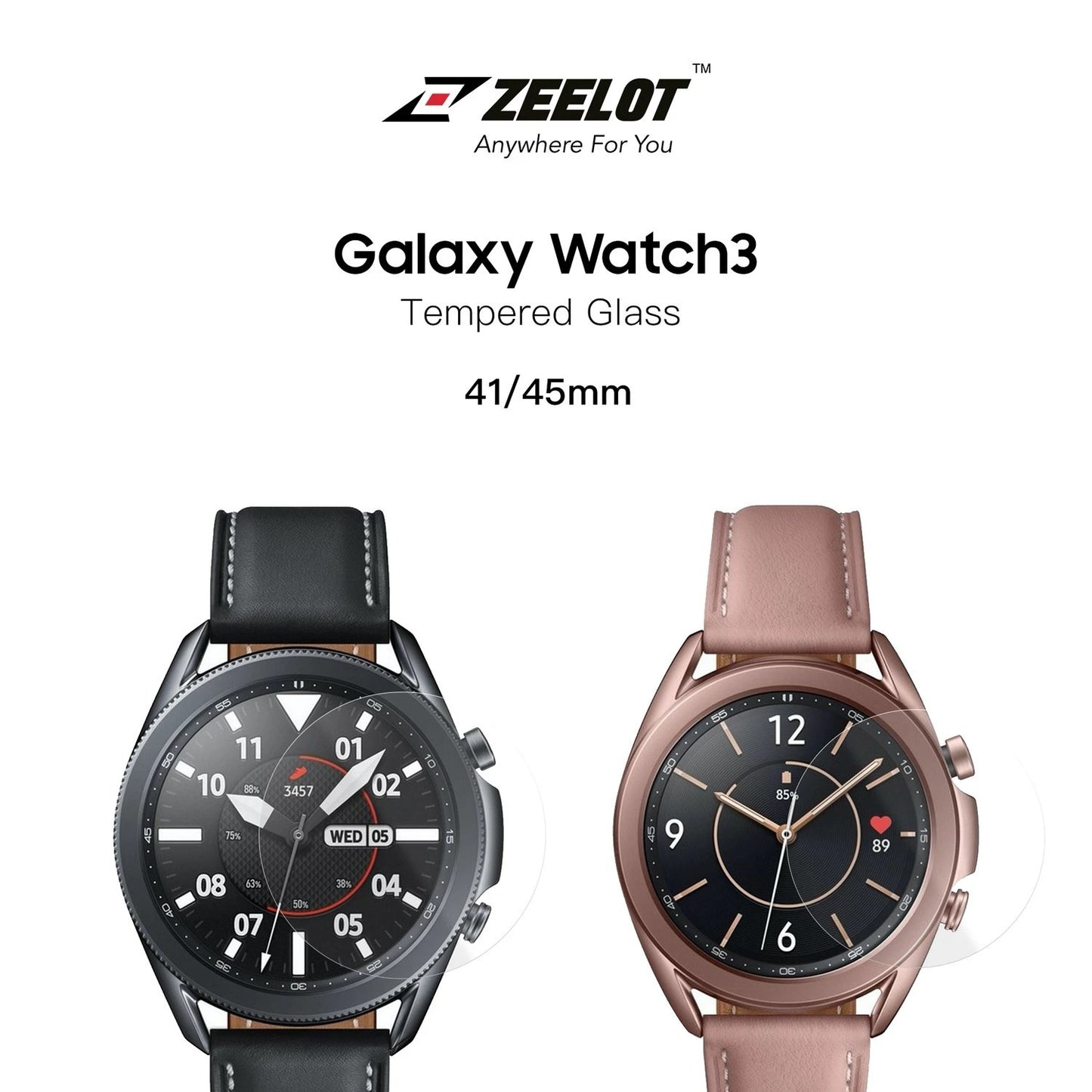 Shop and buy Zeelot PureShield Tempered Glass Screen Protector for Samsung Galaxy Watch3 (2020) 9H HD Clear| Casefactorie® online with great deals and sales prices with fast and safe shipping. Casefactorie is the largest Singapore official authorised retailer for the largest collection of mobile premium accessories.