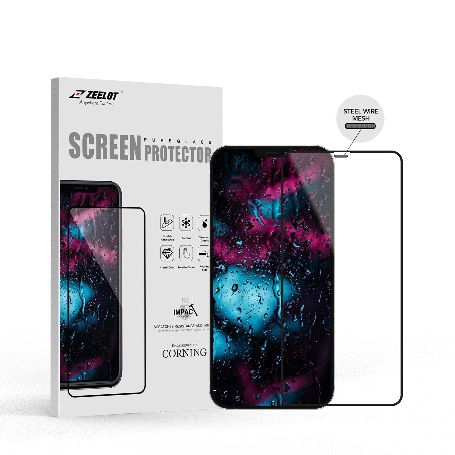 Shop and buy Zeelot PureGlass Steel Wire HD Clear Tempered Glass Screen Protector for iPhone 12 Mini (2020)| Casefactorie® online with great deals and sales prices with fast and safe shipping. Casefactorie is the largest Singapore official authorised retailer for the largest collection of mobile premium accessories.