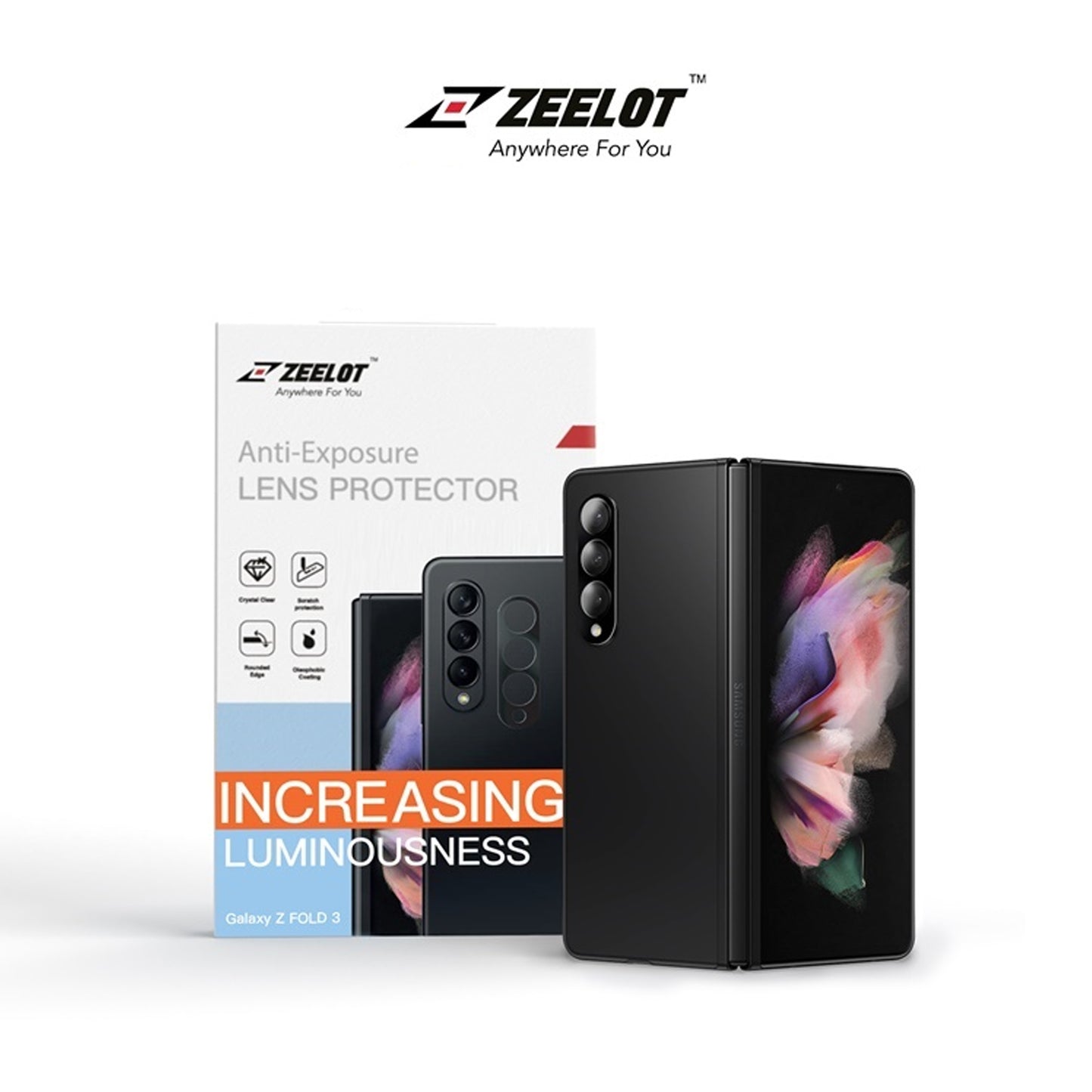 Shop and buy Zeelot Camera Lens Protector for Samsung Galaxy Z Fold 3 5G (2021) Scratch-Resistant| Casefactorie® online with great deals and sales prices with fast and safe shipping. Casefactorie is the largest Singapore official authorised retailer for the largest collection of mobile premium accessories.