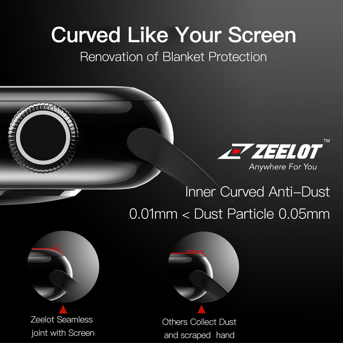 Shop and buy Zeelot PureGlass Hybrid Nanometer Tempered Glass Screen Protector for Apple Watch 5/4 (44mm) Water-resistant| Casefactorie® online with great deals and sales prices with fast and safe shipping. Casefactorie is the largest Singapore official authorised retailer for the largest collection of mobile premium accessories.