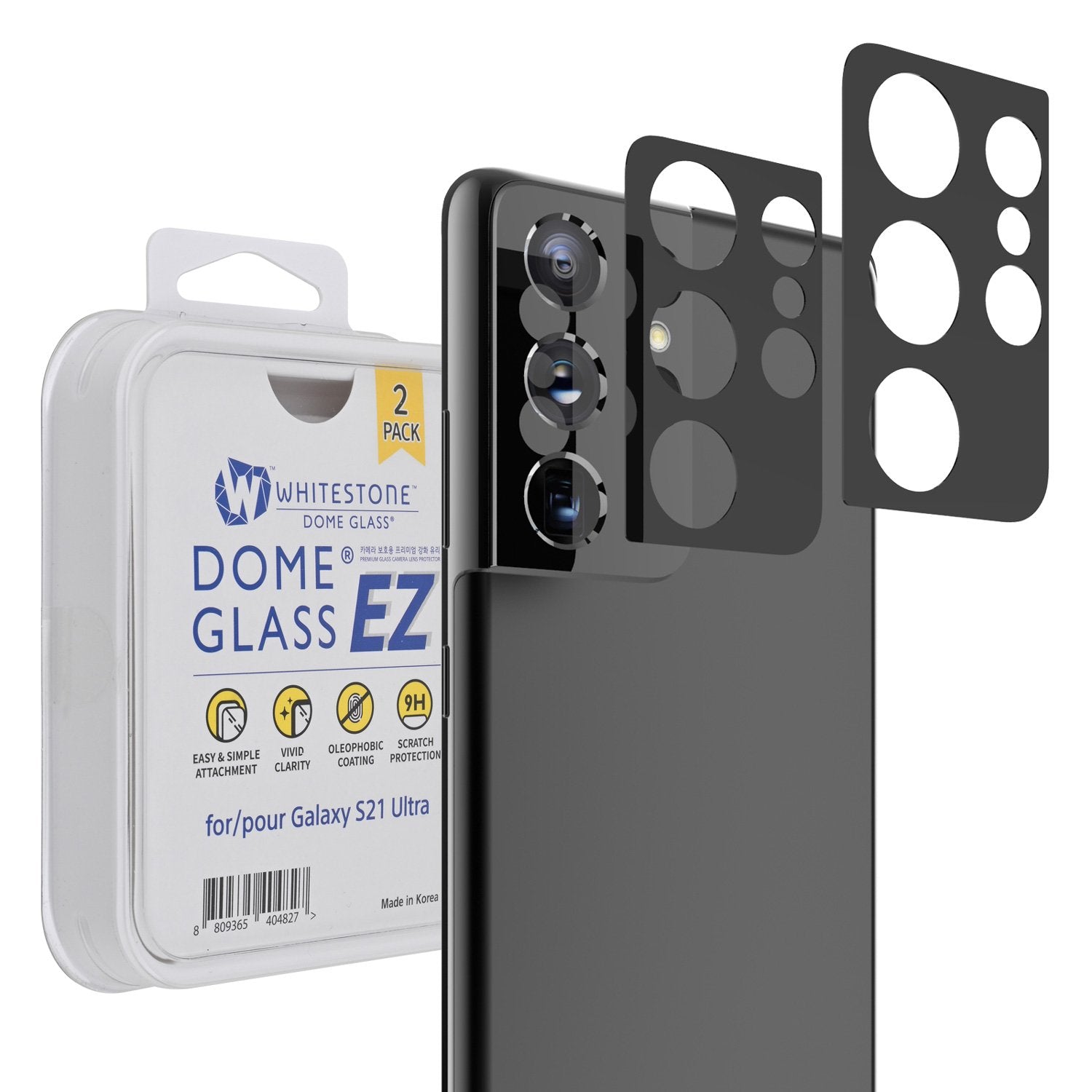 Shop and buy Whitestone Dome EZ Camera Lens Protector for Samsung Galaxy S21 Ultra 5G (2021) 2-Pack| Casefactorie® online with great deals and sales prices with fast and safe shipping. Casefactorie is the largest Singapore official authorised retailer for the largest collection of mobile premium accessories.
