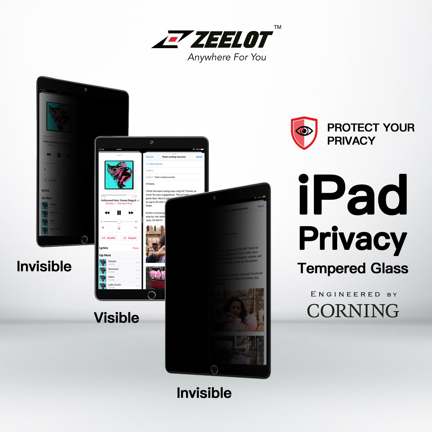 Shop and buy Zeelot PureGlass 2.5D Corning Privacy Tempered Glass Screen Protector for iPad 7th Gen 10.2" (2019)| Casefactorie® online with great deals and sales prices with fast and safe shipping. Casefactorie is the largest Singapore official authorised retailer for the largest collection of mobile premium accessories.