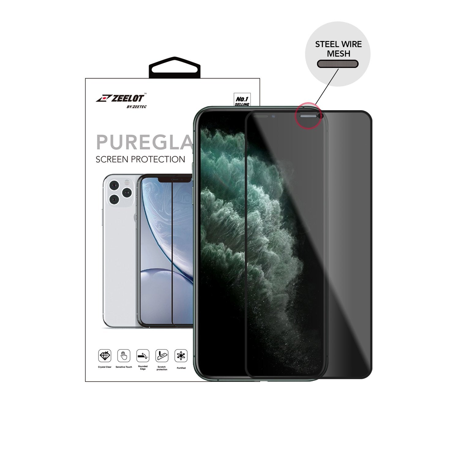 Where to buy the best-priced iPhone 11 Pro Max screen protector in Singapore? Check out the Zeelot Privacy 2.5D Tempered Glass here! More discount accessories only at Casefactorie!