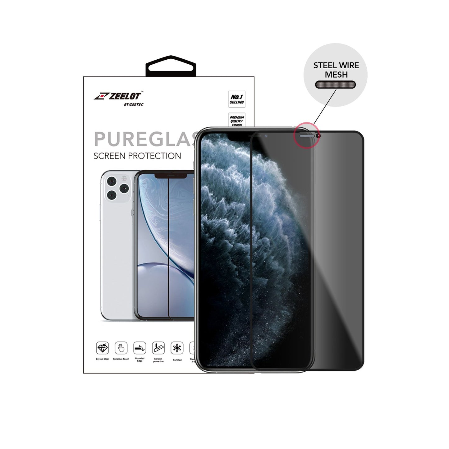 Where to buy the best-priced iPhone 11 Pro screen protector in Singapore? Check out the Zeelot Privacy 2.5D Tempered Glass here! More discount accessories only at Casefactorie!