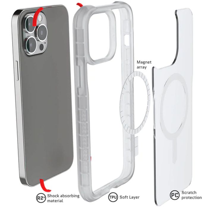 Shop and buy Ghostek Covert 6 Protection Case for iPhone 13 Pro Max (2021) with MagSafe Compatible Crystal Clear| Casefactorie® online with great deals and sales prices with fast and safe shipping. Casefactorie is the largest Singapore official authorised retailer for the largest collection of mobile premium accessories.