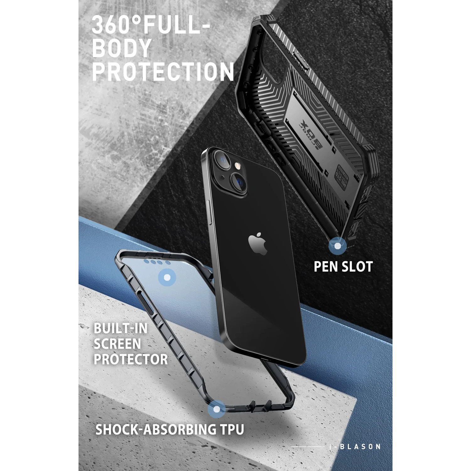 I Blason Iphone Xs Max Full Body Case Genuine I-Blason Armorbox