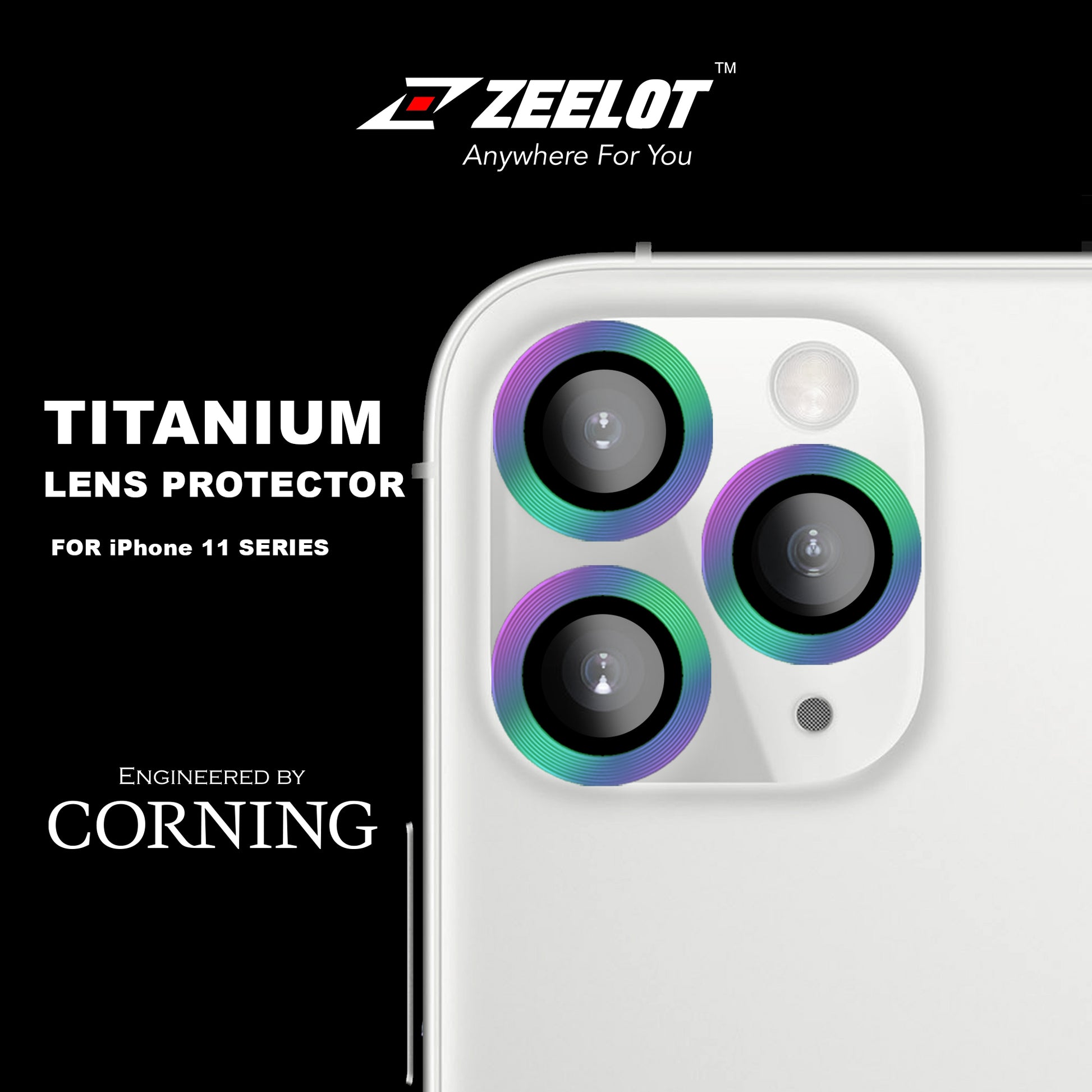 Shop and buy Zeelot Titanium Steel with Corning Glass Camera Lens Protector for iPhone 11 Pro 11 Pro Max (2019)| Casefactorie® online with great deals and sales prices with fast and safe shipping. Casefactorie is the largest Singapore official authorised retailer for the largest collection of mobile premium accessories.