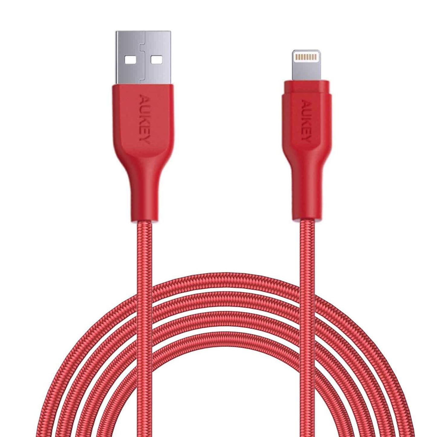 Aukey CB-AL2 MFI Nylon Braided Lightning Cable for Sync and Charging