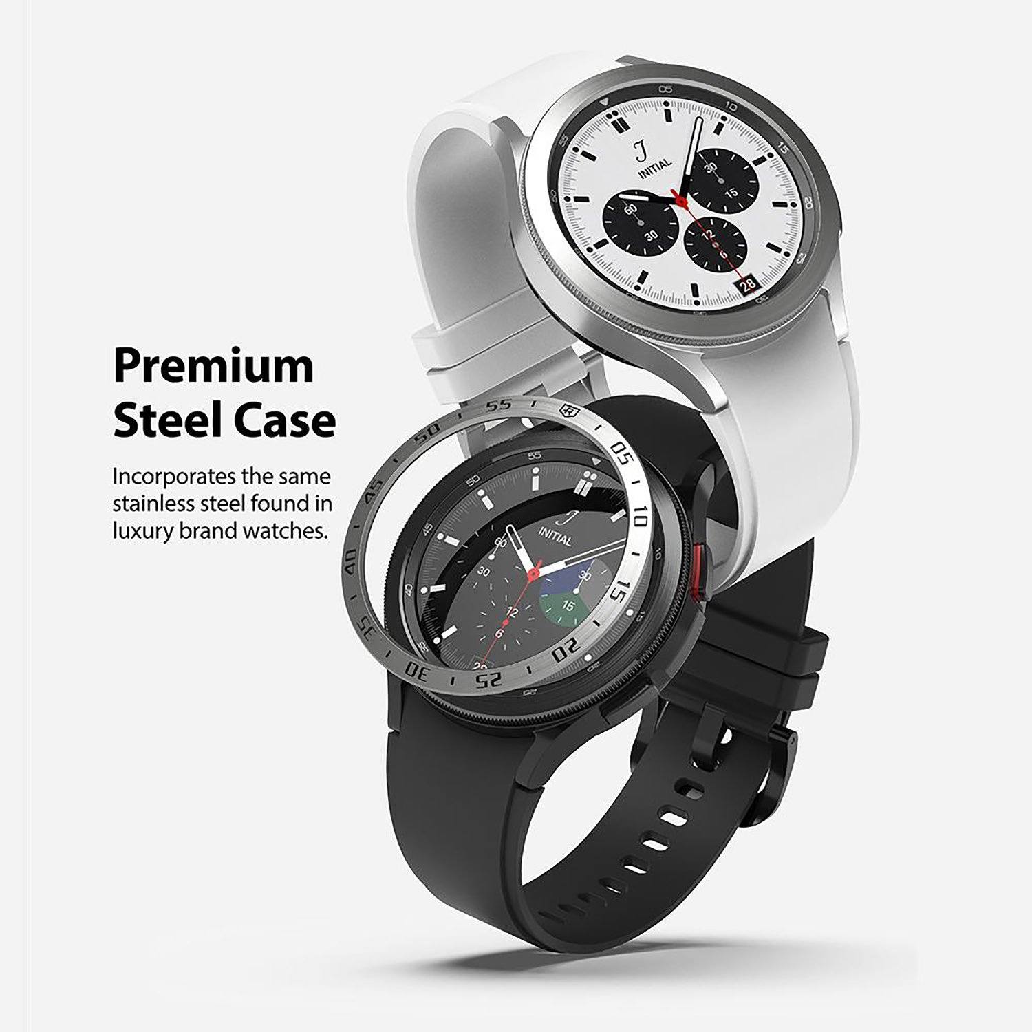 Shop and buy Ringke Bezel Styling for Galaxy Watch 4 (2021) High-quality Stainless Steel bezel | Casefactorie® online with great deals and sales prices with fast and safe shipping. Casefactorie is the largest Singapore official authorised retailer for the largest collection of mobile premium accessories.