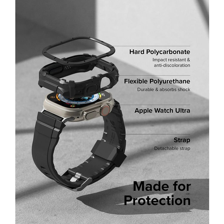 Shop and buy Ringke Fusion X Guard for Apple Watch Ultra 49mm sporty design Shockproof rugged case watchband| Casefactorie® online with great deals and sales prices with fast and safe shipping. Casefactorie is the largest Singapore official authorised retailer for the largest collection of mobile premium accessories.