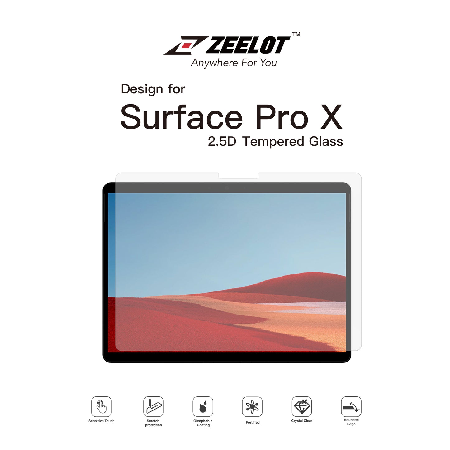 Shop and buy ZEELOT PureGlass 2.5D Clear Tempered Glass Screen Protector for Microsoft Surface Pro X (2020)| Casefactorie® online with great deals and sales prices with fast and safe shipping. Casefactorie is the largest Singapore official authorised retailer for the largest collection of mobile premium accessories.
