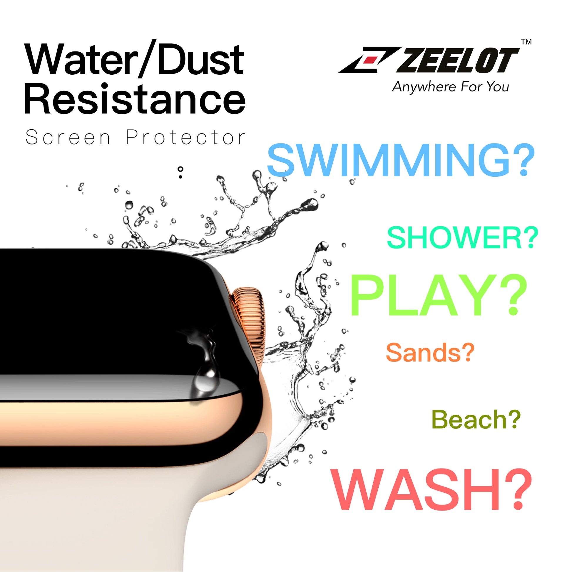 Shop and buy Zeelot Nanometer Tempered Glass Screen Protector for Apple Watch Series 3/2/1 (38mm) Water-resistant| Casefactorie® online with great deals and sales prices with fast and safe shipping. Casefactorie is the largest Singapore official authorised retailer for the largest collection of mobile premium accessories.