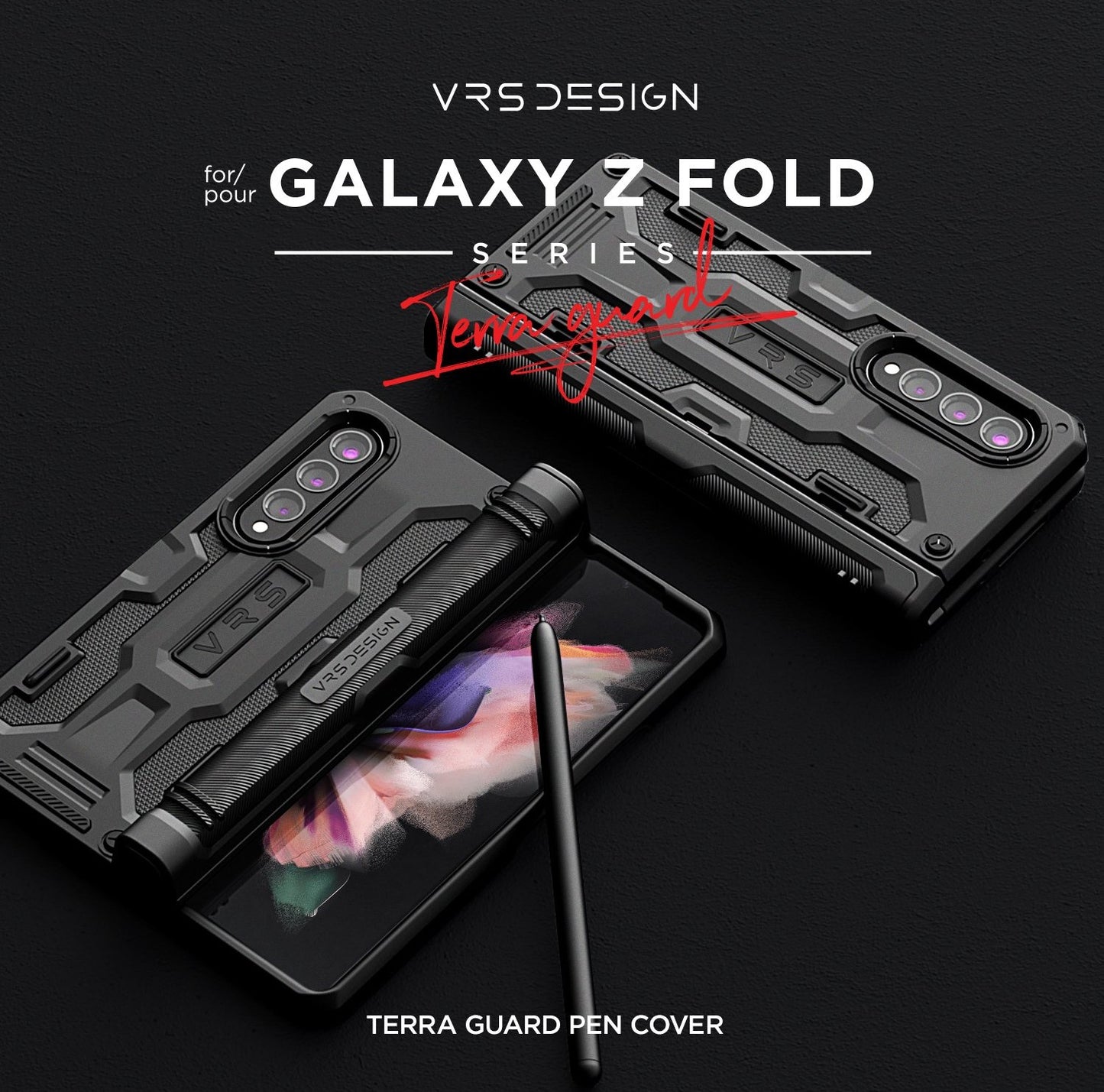 Shop and buy VRS Design Terra Guard S Case Samsung Galaxy Z Fold 3 5G (2021) S Pen Holder semi-auto sliding| Casefactorie® online with great deals and sales prices with fast and safe shipping. Casefactorie is the largest Singapore official authorised retailer for the largest collection of mobile premium accessories.